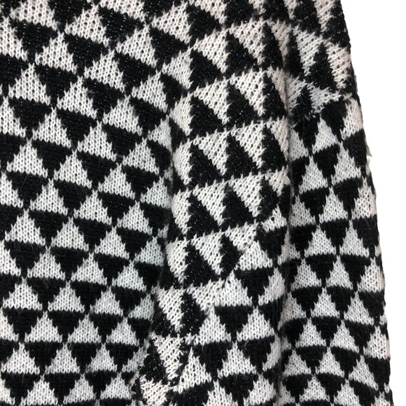 W118 by Walter Baker Black White Geometric Triangle Sweater Women’s Medium - Picture 4 of 7